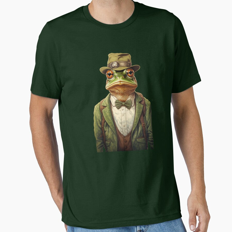 Frog with hat by Toms Tee