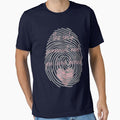 Fingerprint Love T-Shirt for Sentimental Gift Enthusiasts by SmyrnaArtGalery