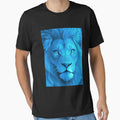 Illustration of a blue Lion by NordicBadger