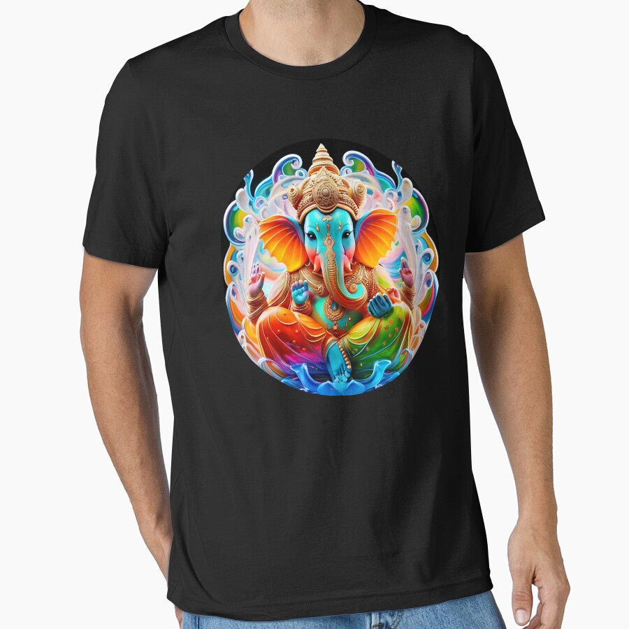 Ganesha pop art Holi festival full color by Toms Tee