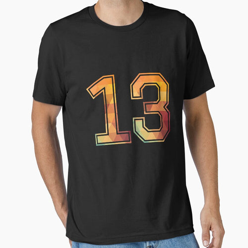 13 Lucky Number Sports Team Low Poly Year Age 13th Birthday by Best Tees