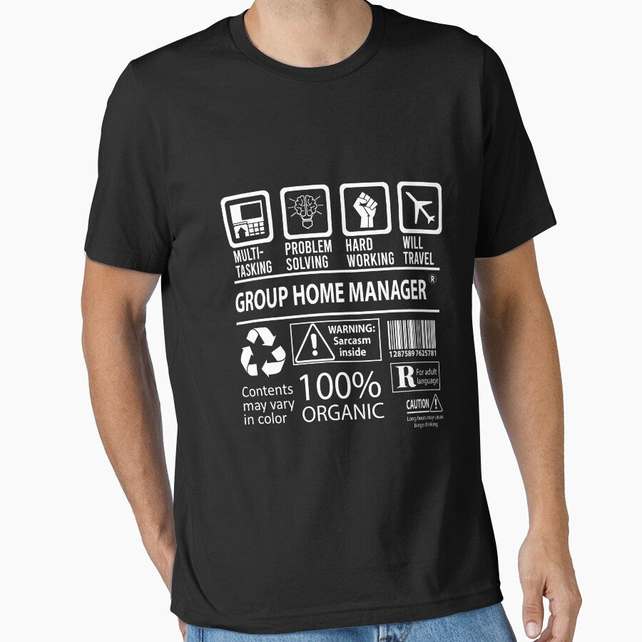 Group Home Manager T Shirt - MultiTasking Certified Job Gift Item Tee by oslandefren