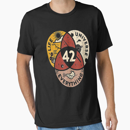 42 Answer to Life Universe and Everything T-Shirt by Trendy Shirt