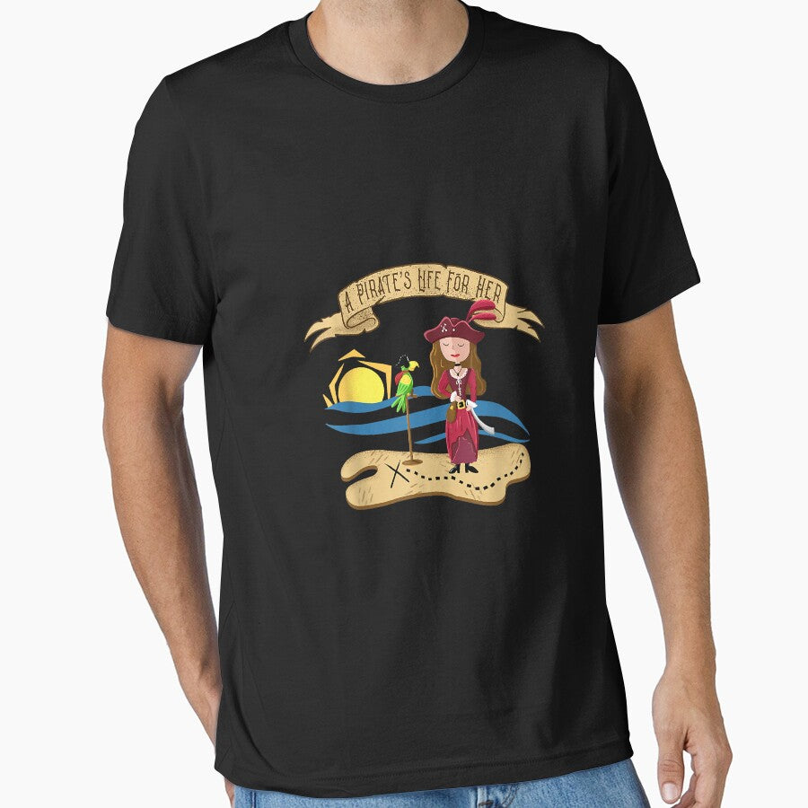 SLG A Pirate's Life for Her Caribbean Girl with Parrot by JeffreyMCombs