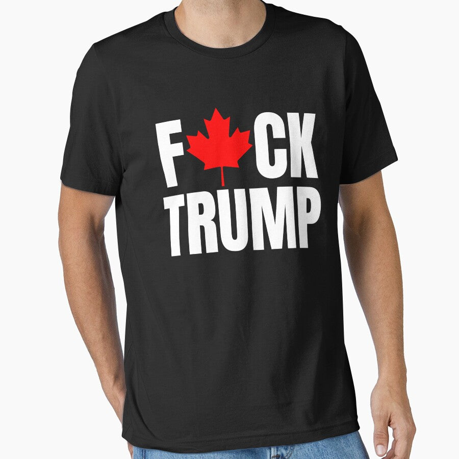 Fuck Trump Canadian Canada Flag Shirt by dgavisuals
