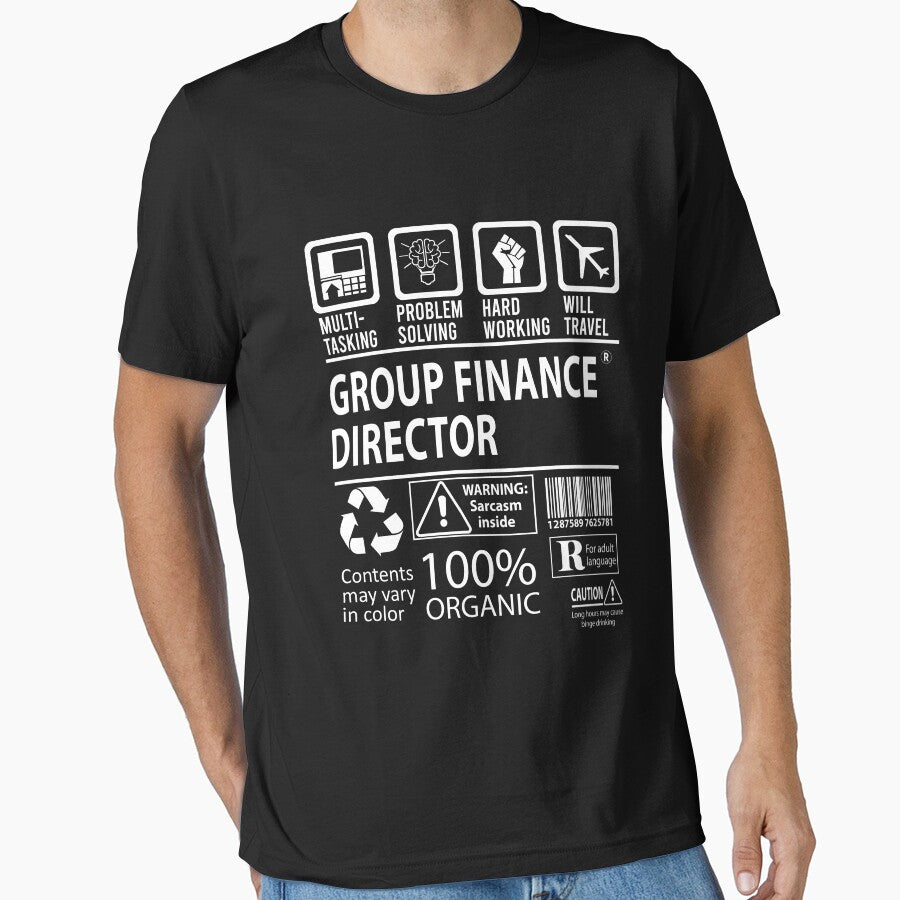 Group Finance Director T Shirt - MultiTasking Certified Job Gift Item Tee by sabinacsnm
