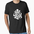 Oh Yeah Retro Bubble Typography | Groovy Positive Quote by ViktoonShirts