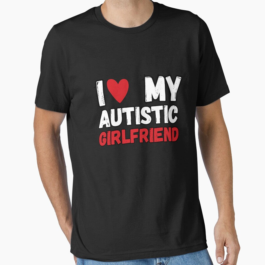 I Love My Autistic Girlfriend I Heart My Autistic GF retro vintage by Micro-dose