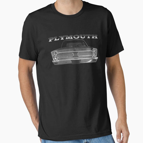 1966 Plymouth Fury Front Black Classic Guys  Unisex Tee Logo Cheap Tee Logo Love Shirt Unique T-Shirts Print On Demand by bonderclkapfers