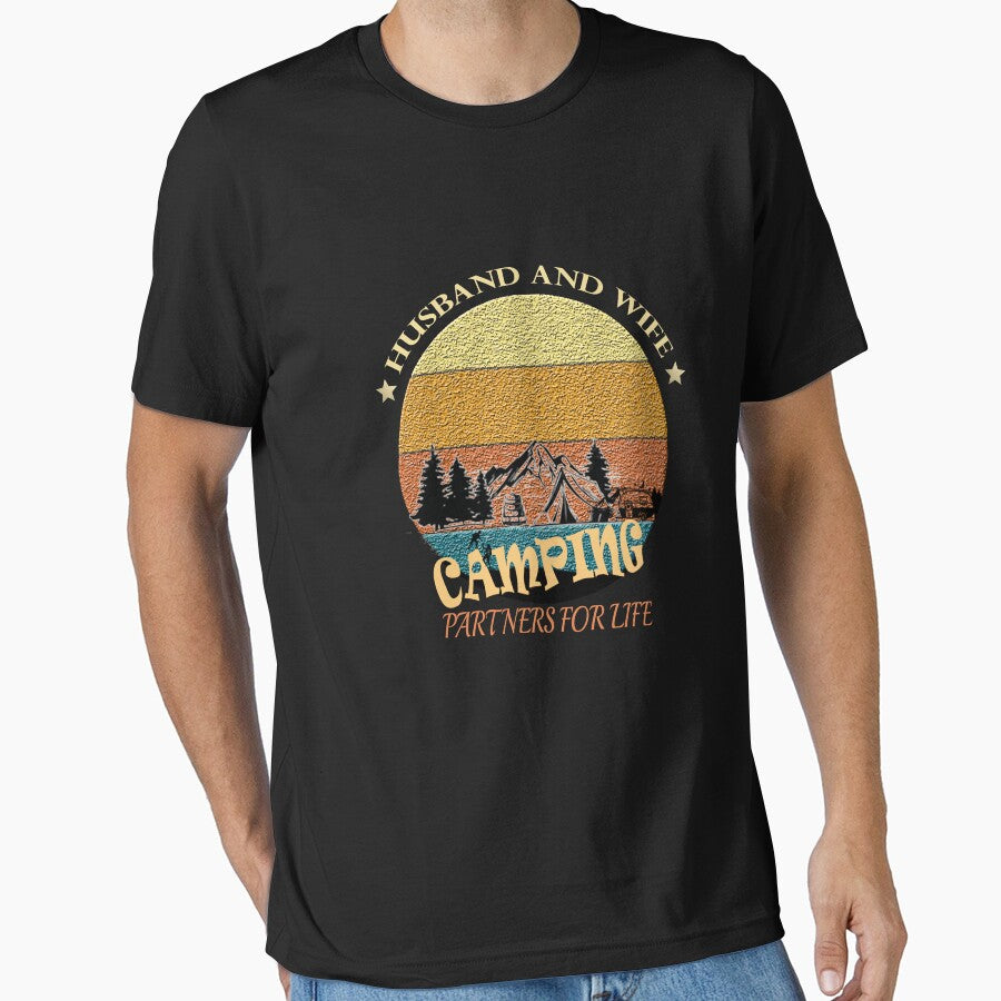 Husband And Wife Camping Partners For Life by Red123shop