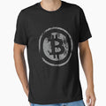 Vintage Bitcoin logo Pullover by divingwhirl