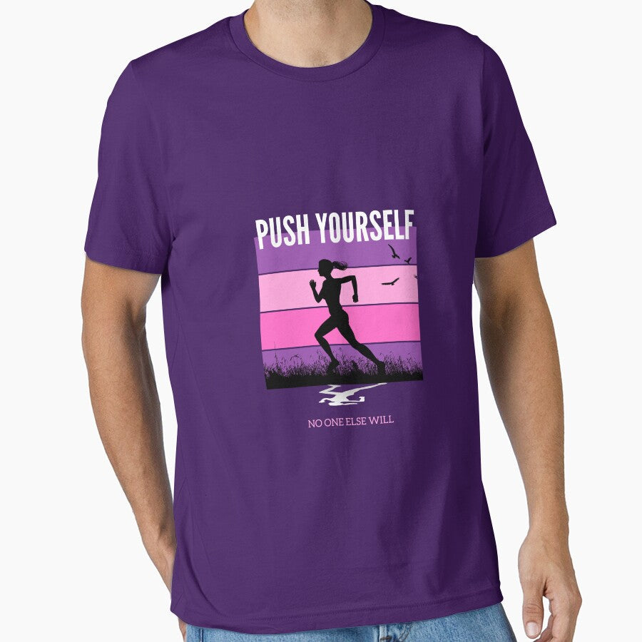 Push yourself, no one else will womens fitness by JOSHS-TEES Unisex , , , Long Sleeve Tee
