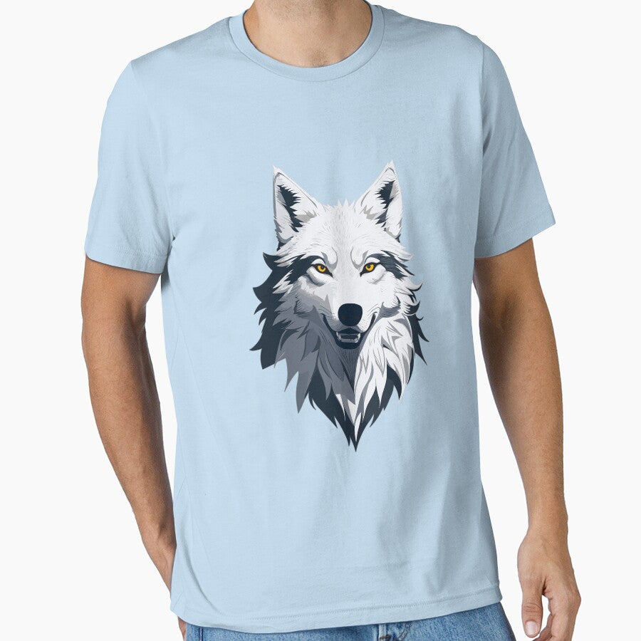 White Wolf Illustration Vector Style by NordicBadger
