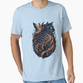 Abstract Cat Tattoo Design by NordicBadger