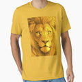 Illustration of a yellow Lion by NordicBadger