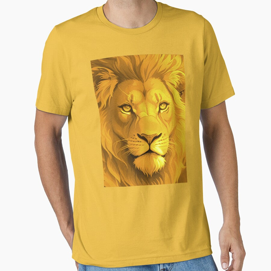 Illustration of a yellow Lion by NordicBadger