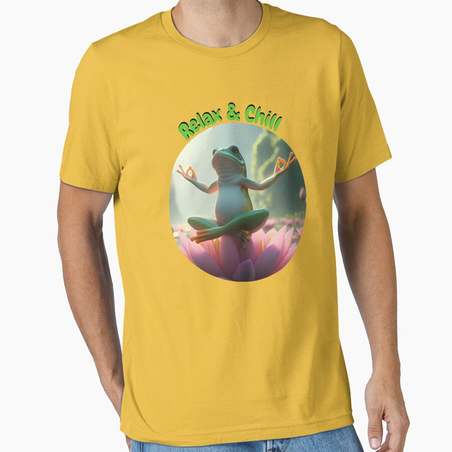 Relax & Chill Frosch in Lotus 3 by Toms Tee