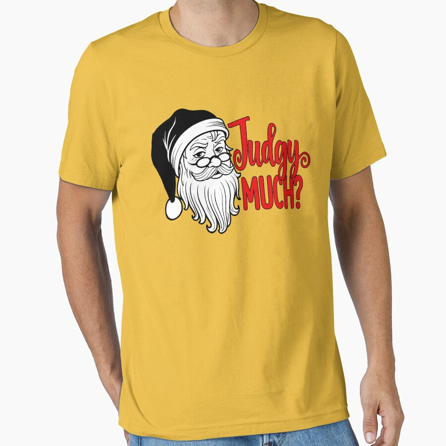 Judgy Santa Christmas Illustration – Funny Holiday Design by DariusZD