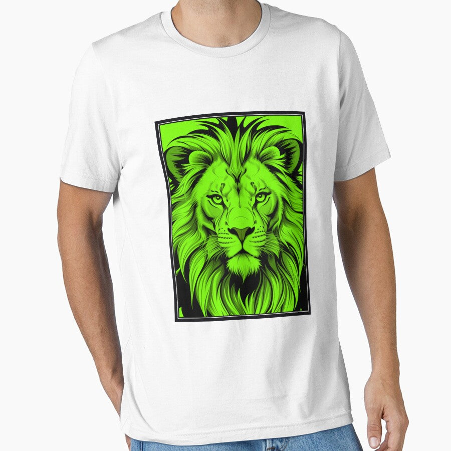 Light Green Lion Illustration by NordicBadger