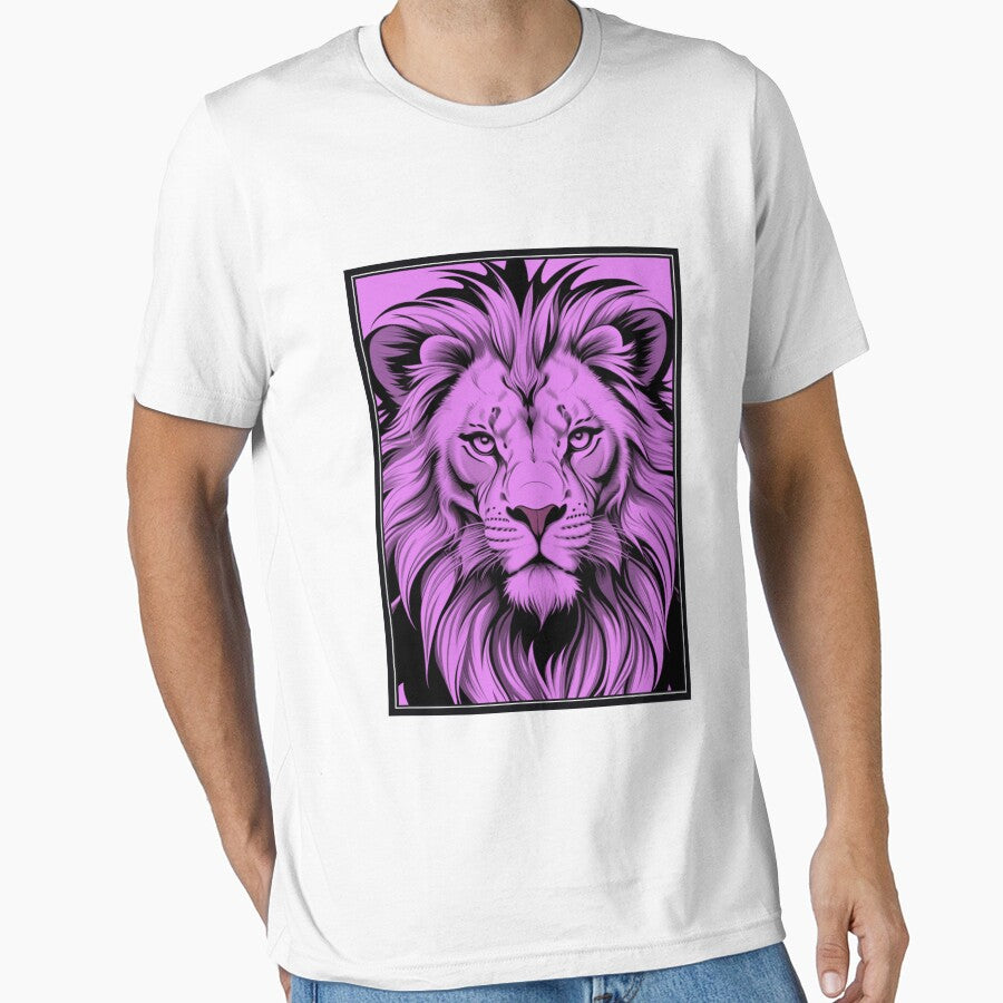 Pink Lion Illustration by NordicBadger