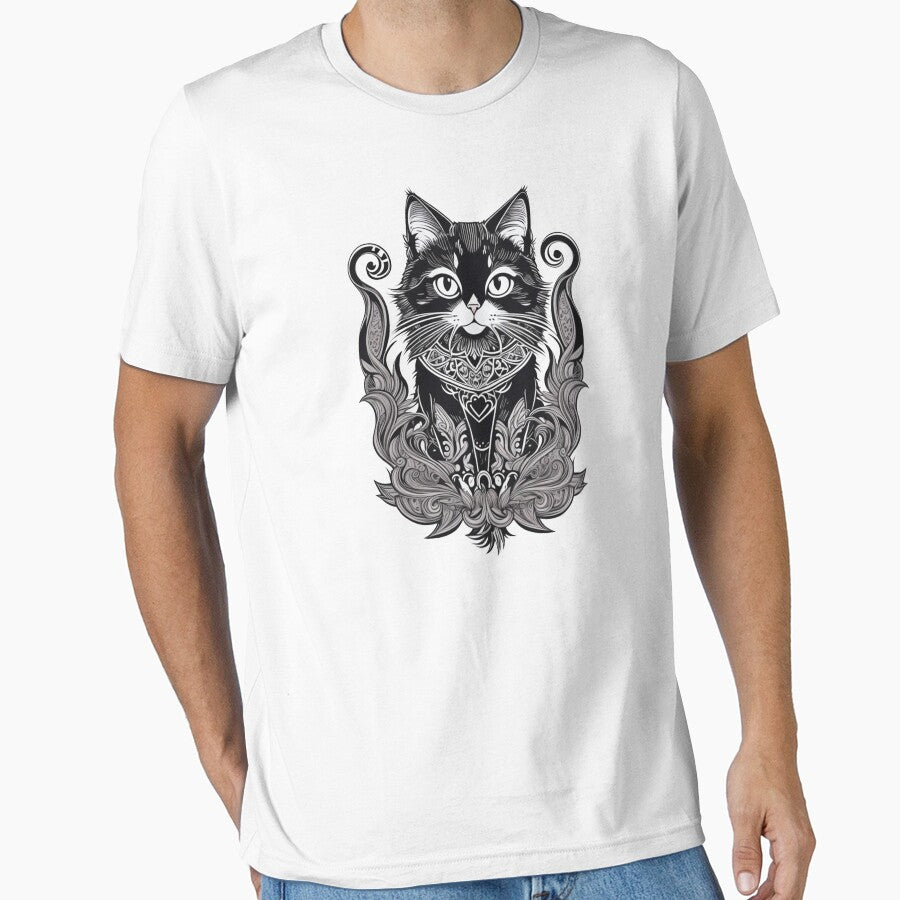Tribal Cat Illustration by NordicBadger
