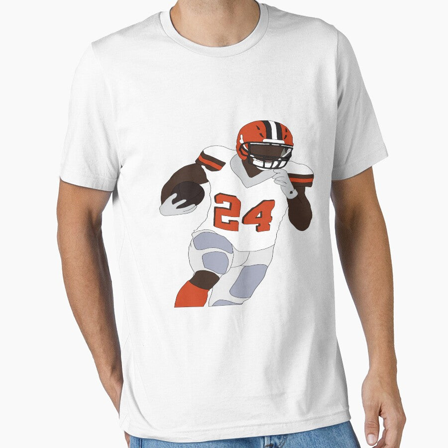 Nick Chubb #24 Cleveland Browns RB by Jasen Black