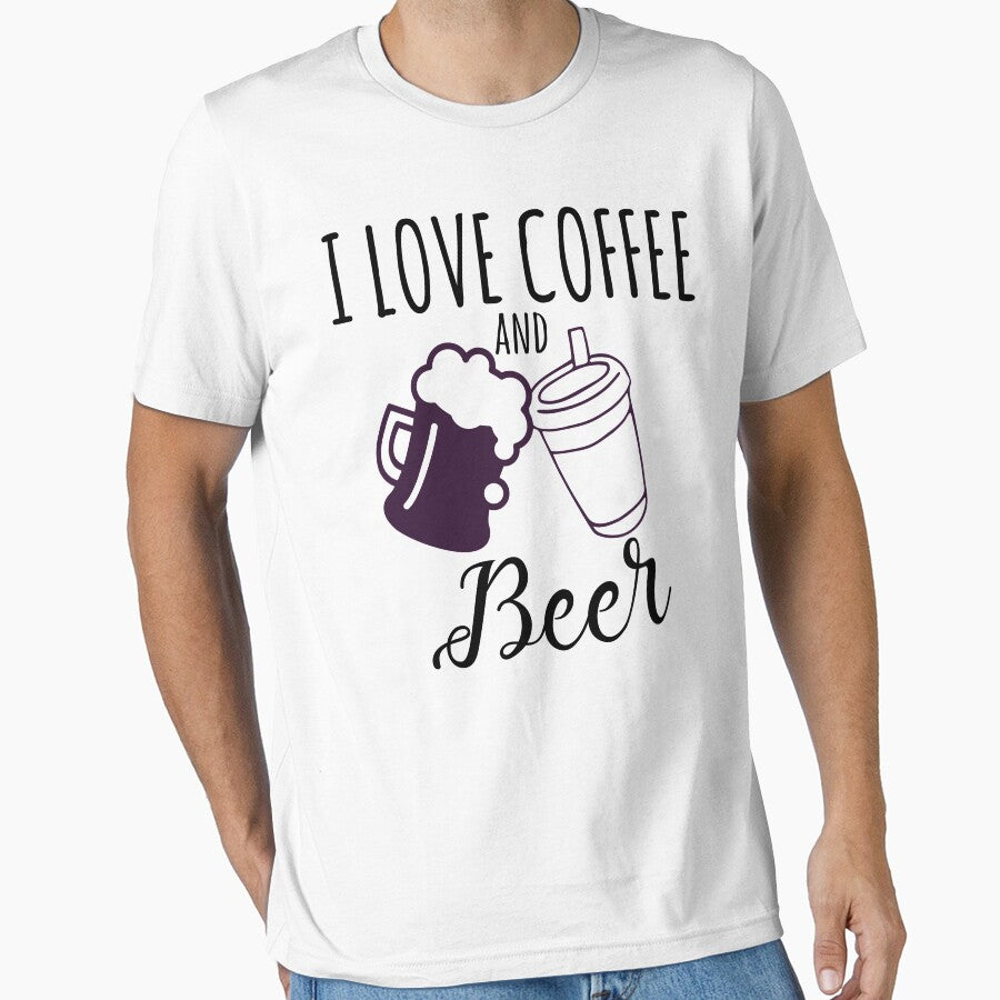 I love coffee and beer, Coffee lover, Beer lover, Coffee, Beer, Drink lover, Dad life, Dad Gift by nanathaishop
