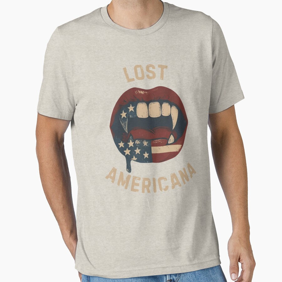 Vintage Lost Americana Vintage Vampire Patriotic Retro USA by PmindHalow