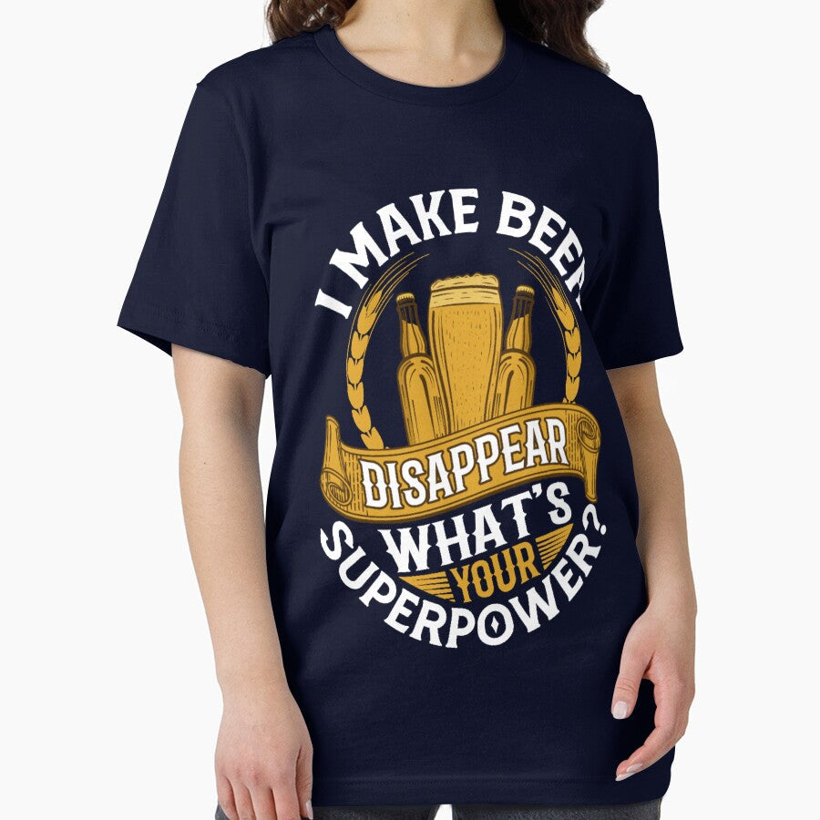 I make beer disappear what's your superpower? by FurioInc Unisex , , , Long Sleeve Tee
