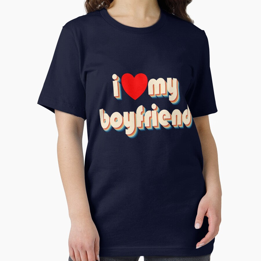 I Love My Boyfriend Red Heart Retro I Love My Boyfriend Gear by DynamicDesign
