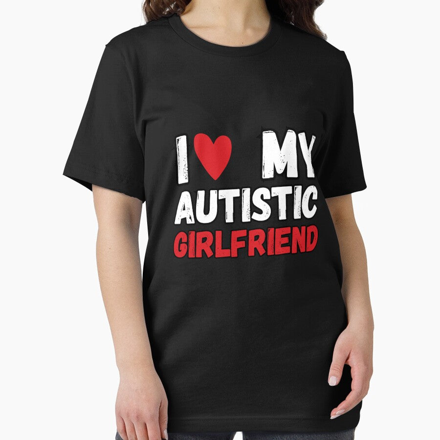 I Love My Autistic Girlfriend I Heart My Autistic GF retro vintage by Micro-dose