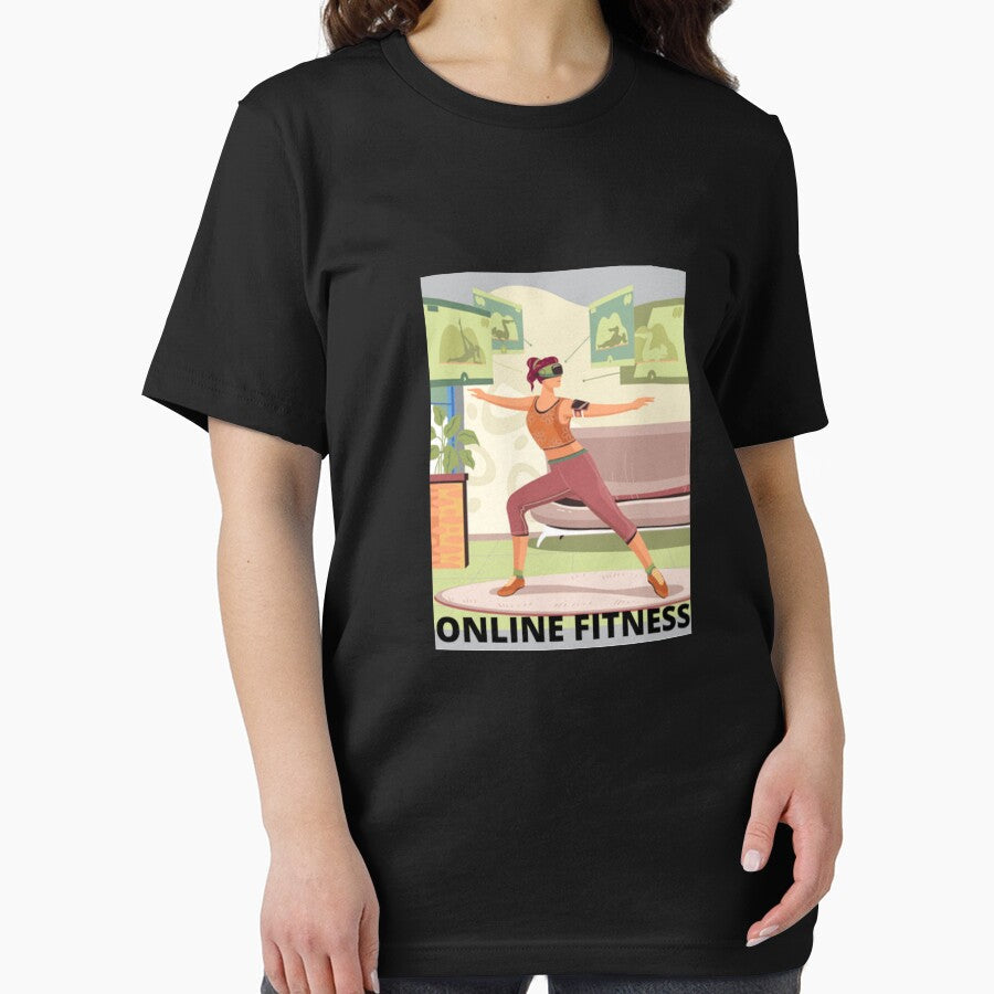 ONLINE FITNESS - INTERNET TRAINING WORK OUT by MrCreativeArts Unisex , , , Long Sleeve Tee