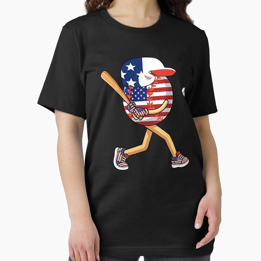 USA Patriotic Baseball Player Graphic by KIROSALS