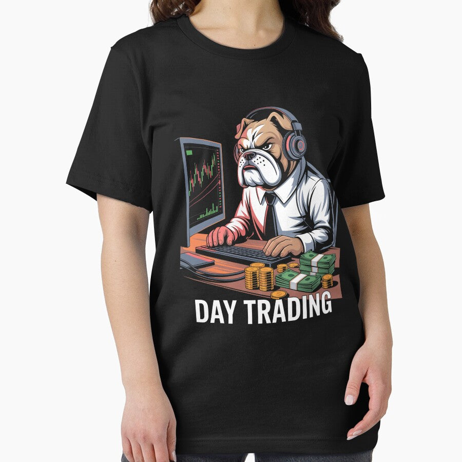 Day Trading Bulldog Finance Trader by RayhendersonArt