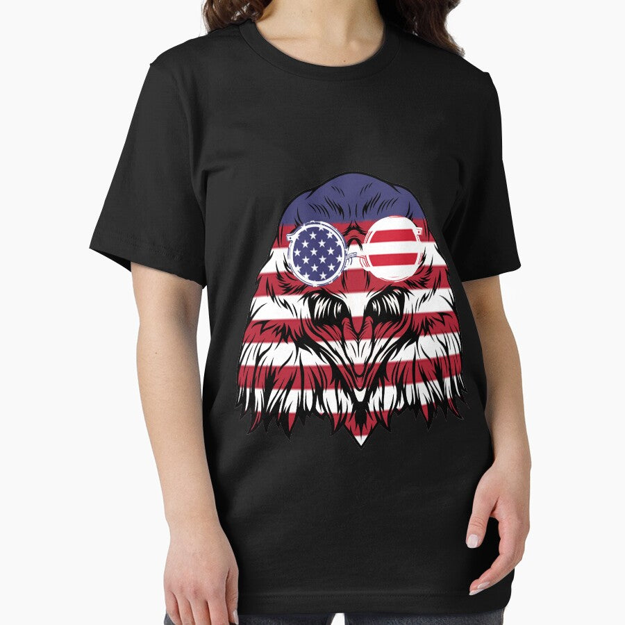 Patriotic Eagle 4th of July USA American Flag For Men and  Women by Akmloza