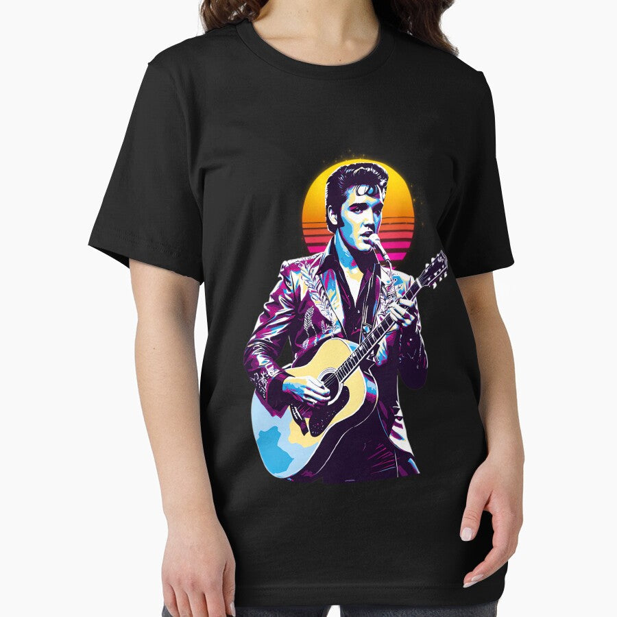 Elvis Presley 80S Retro by HeiderSchaller Unisex , , , Long Sleeve Tee