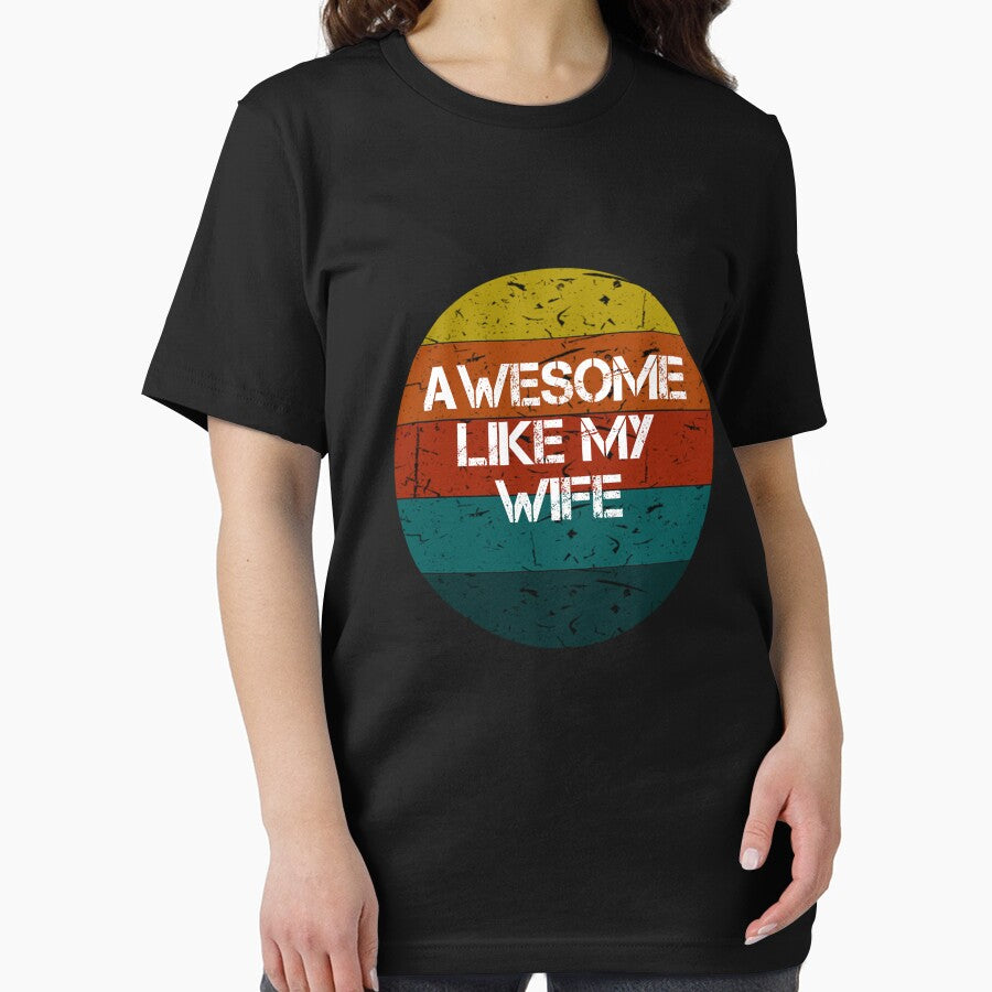 Awesome Like My Wife Funny Vintage Retro Gifts by rachidhaz