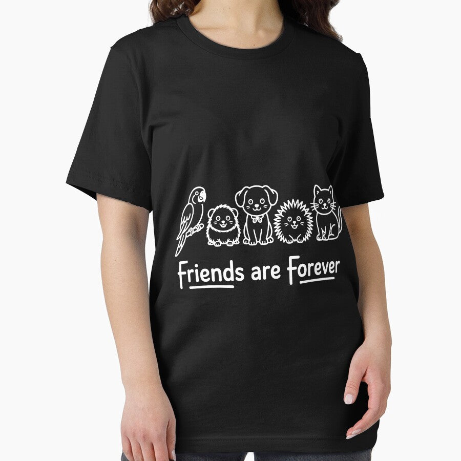 Friends are forever, pets, cute,unisex,cats,puppy,hamster by treesdesign