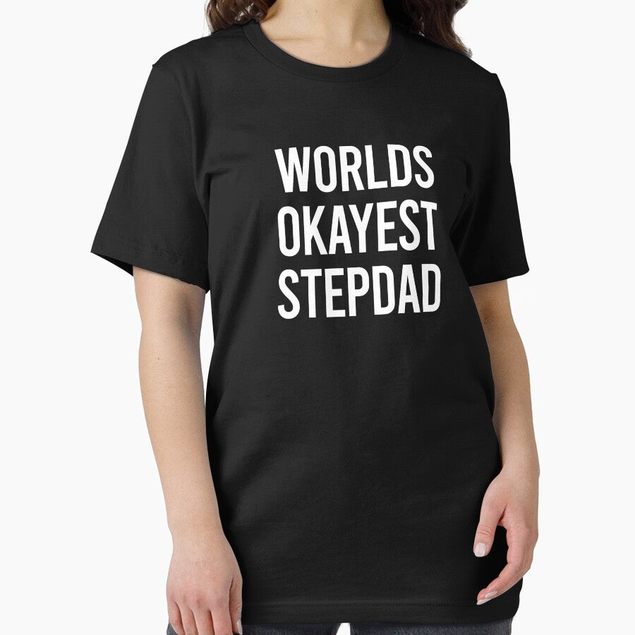 Worlds Okayest Step Dad - Funny Step Father Gift by zhilwahesani