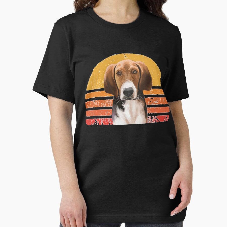 American Foxhound Vintage, Retro American Foxhound Sunset, American Foxhound Mom, American Foxhound by BenjaminEvansf