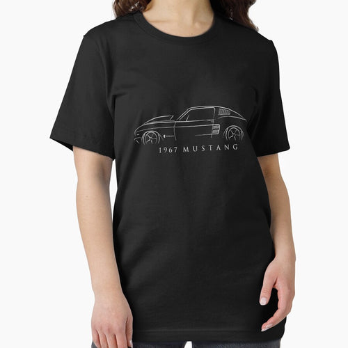1967 Ford Mustang Fastback - profile Stencil, white by mal-photography