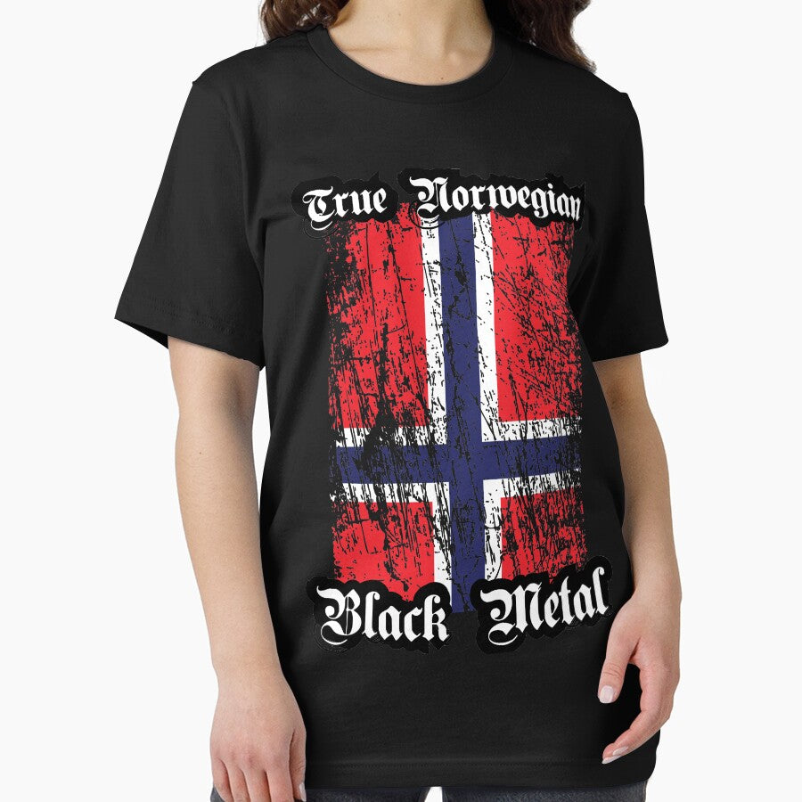 True Norwegian Black Metal - Norwegian flag upright by Skady666