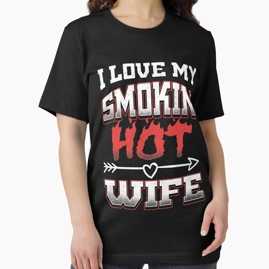 Funny I Love my Smoking Hot Wife T-Shirt Anniversary Gift4 by fermo