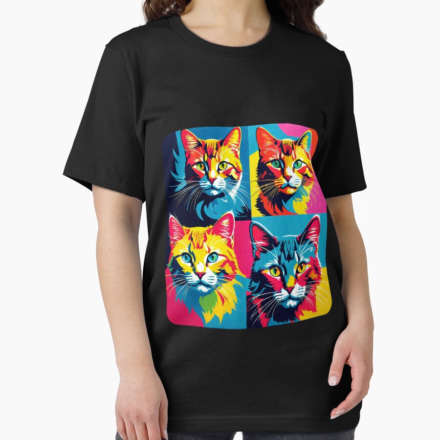 Cats pop art style by Toms Tee