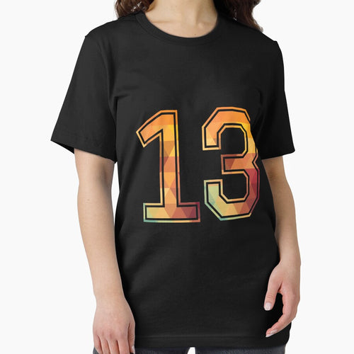 13 Lucky Number Sports Team Low Poly Year Age 13th Birthday by Best Tees