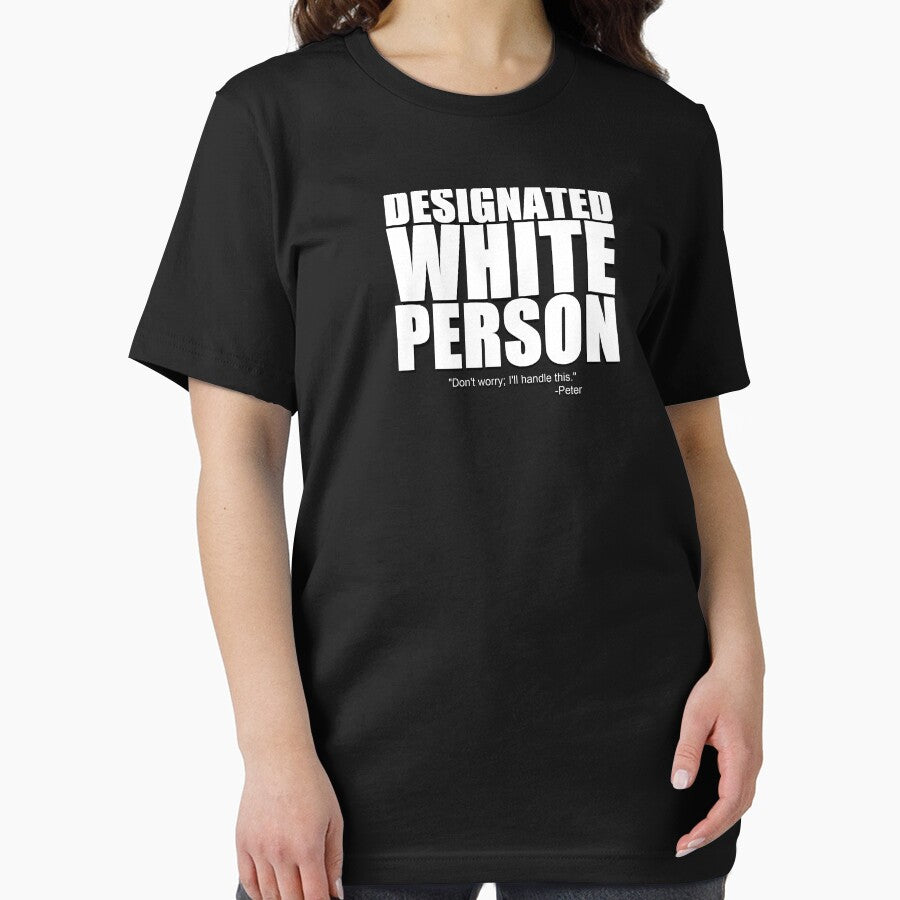 Designated White Person (Punk Graphic; Snark Tank Collection) by mj-darling-arts