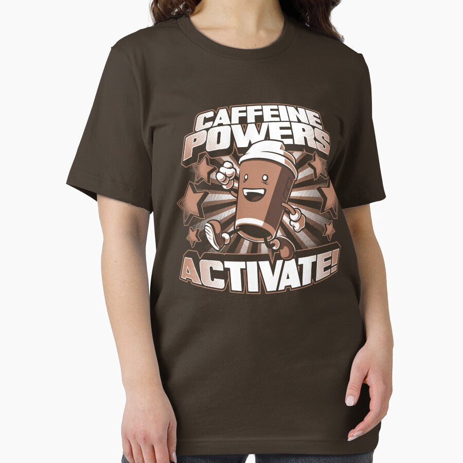 Caffeine Powers... Activate! by Obvian Unisex , , , Long Sleeve Tee