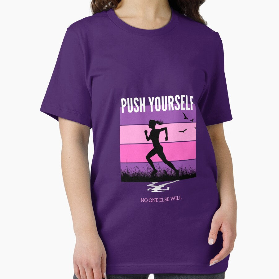 Push yourself, no one else will womens fitness by JOSHS-TEES Unisex , , , Long Sleeve Tee