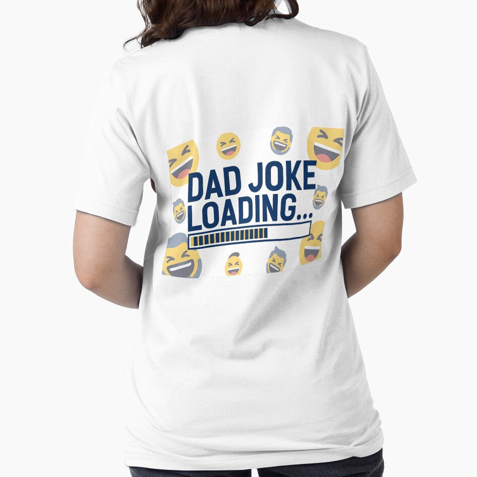 Dad Joke Loading Funny Emoji Graphic by IntelliMindDesigns Unisex , , , Long Sleeve Tee