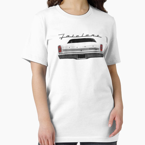 1966 Fairlane White Back Classic Guys  Unisex Tee Logo Cheap Tee Logo Love Shirt Unique T-Shirts Print On Demand by kuchelbcosjly
